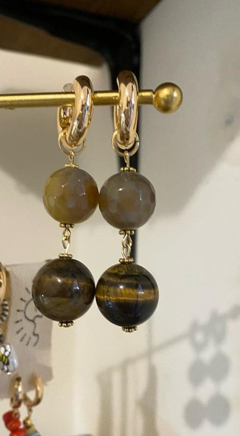 OJO DE TIGRE CHUNKY HOOPS