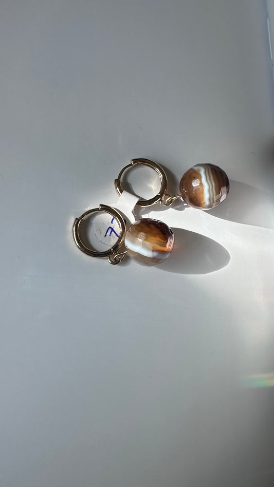 Turmalina brown hoops