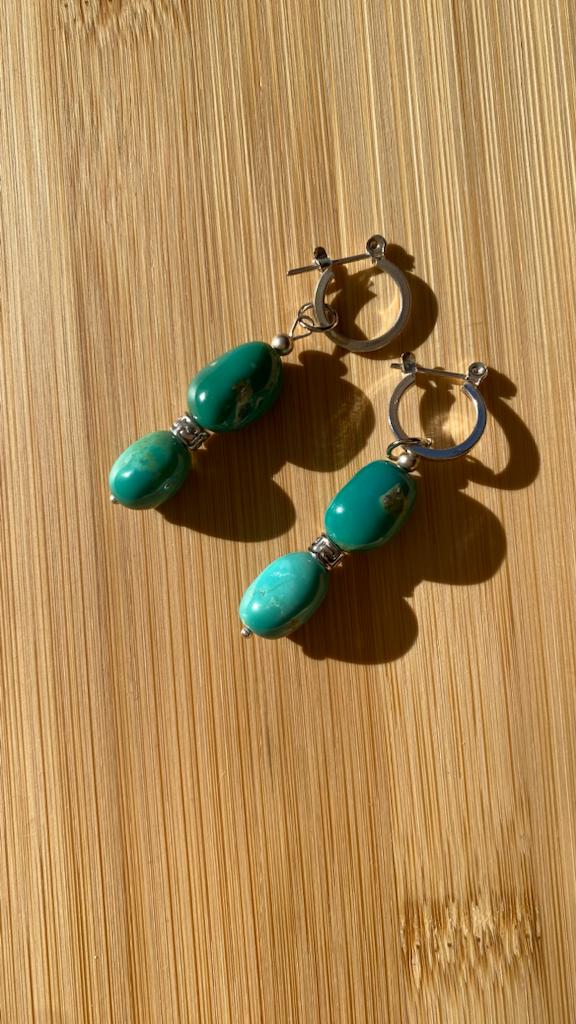 GOTAS DE TURQUESA MINI HOOPS